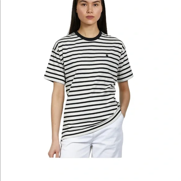 Carhartt Robie Tee in Navy & White - Picture 1 of 6